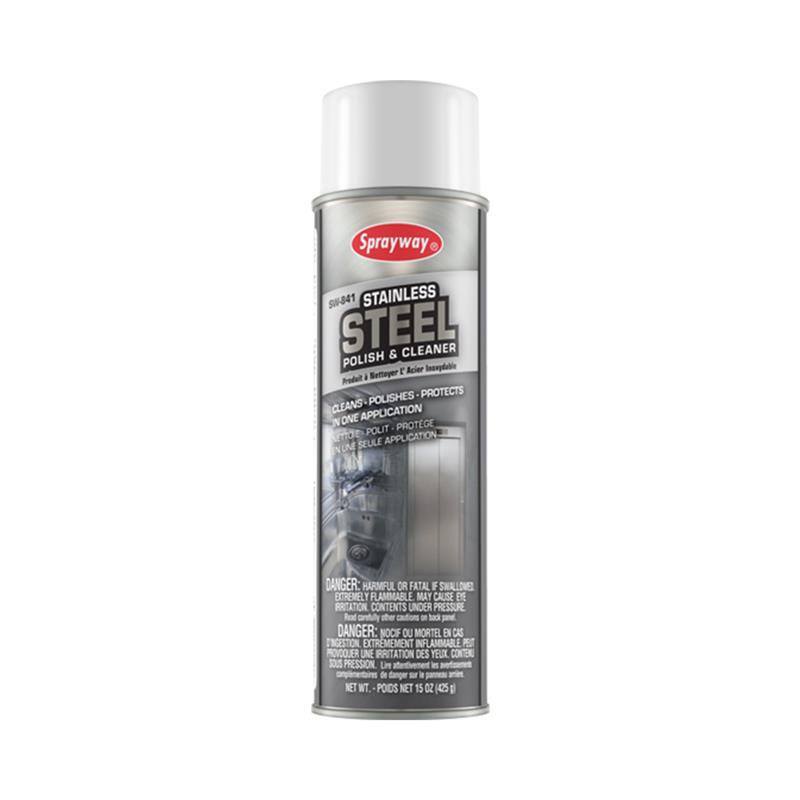 SPRAYWAY STAINLESS STEEL CLEANER 15 OZ - Glass & Surface Cleaners